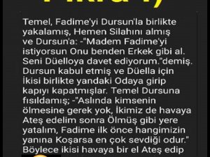 Temel Fadime'yi dursun ile birlikte yakalar