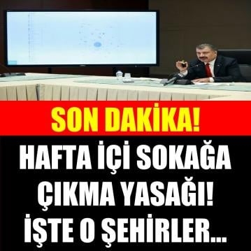 Bilim Kurulu'nda gündem hafta içi sokağa çıkma yasağı! galerisi resim 1