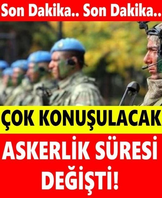 Zorunlu askerlik süresi uzatıldı. galerisi resim 1