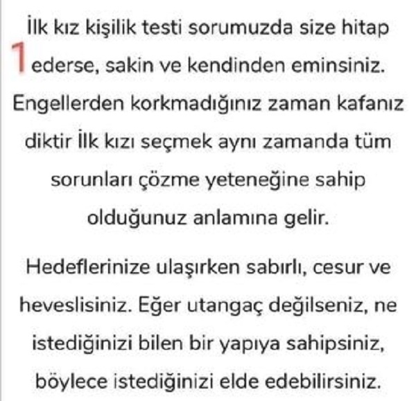 Seçtiğiniz Kişi Psikolojinizi Yansıtıyor galerisi resim 2
