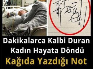 Yazdığı not ile herkesi hayrete düşürdü.