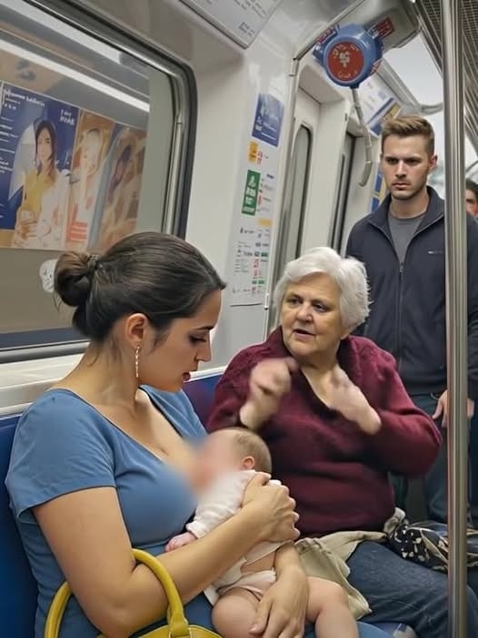Metroda genç bir anne galerisi resim 1
