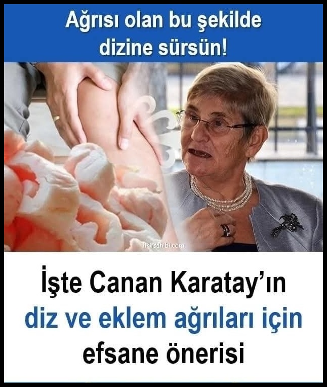 Diz ağrısını tamamen geçiriyor!
