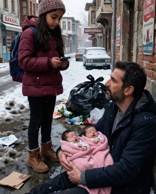 Açlıktan ölmek üzere olan bir kız,