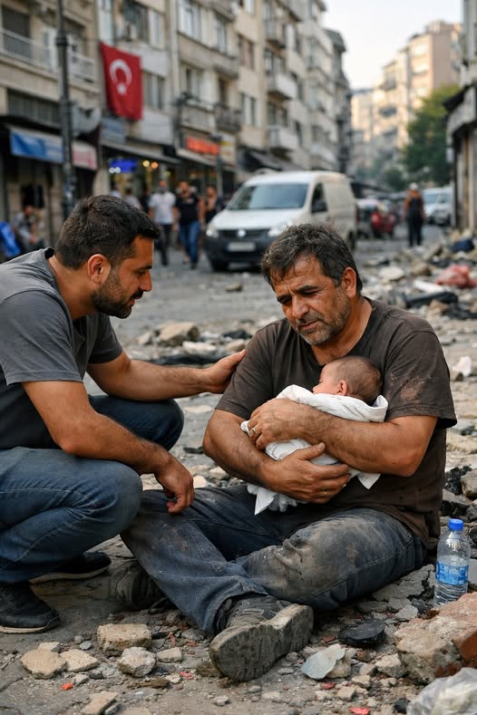 Beşinci kattan düşmekte olan bir bebek