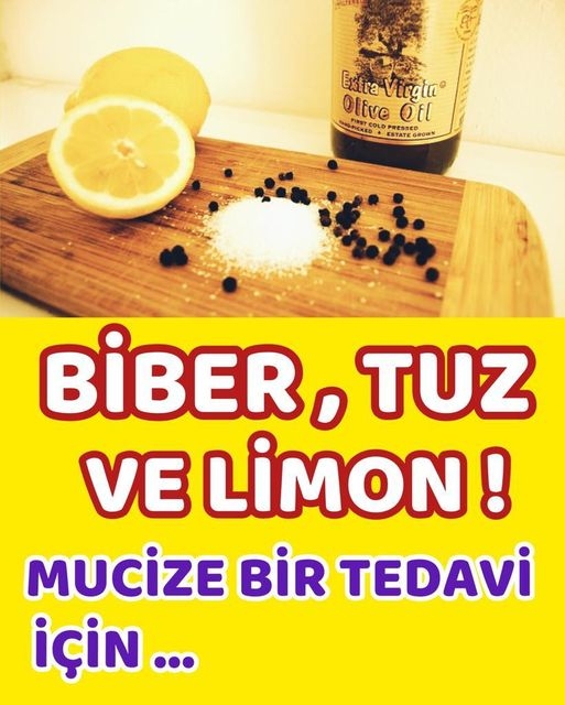 Biber, tuz ve limon! Mucize bir tedavi için. galerisi resim 1