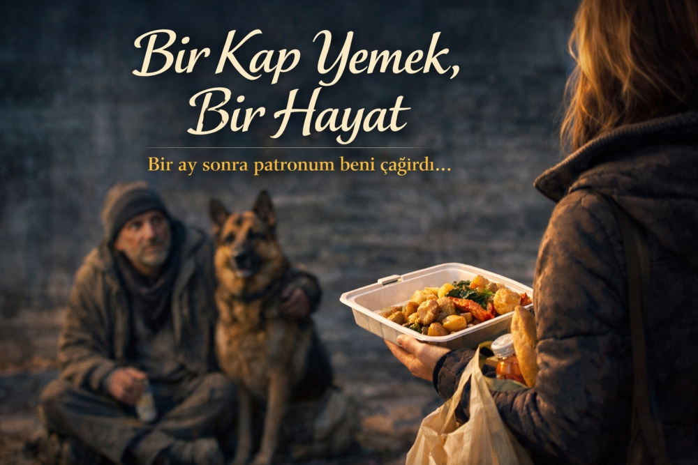 Aç olan bir dilenciye ve köpeğine yemek verdim galerisi resim 2