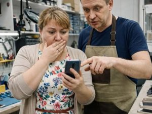 Eşimin telefonunu tamire götürdüm