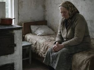 Çocuklar annelerini köyde tek başına bıraktı