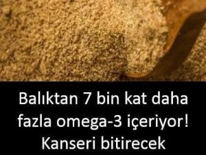 Balıktan 7 bin kat daha fazla omega3 içeriyor!