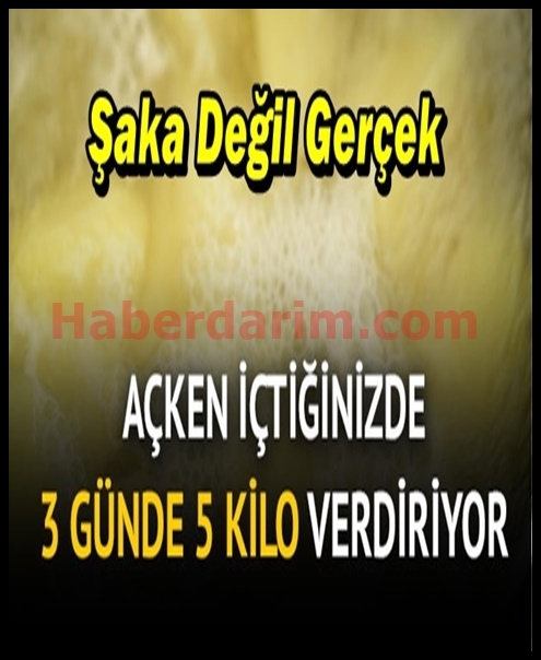 Aç Karna Içtiğinizde 3 Günde 5 Kilo Verdiriyor galerisi resim 1