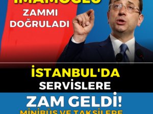 EKREM İMAMOĞLU DOĞRULADI! SERVİSLERE ZAM GELDİ! İKİ ZAM DAHA VAR