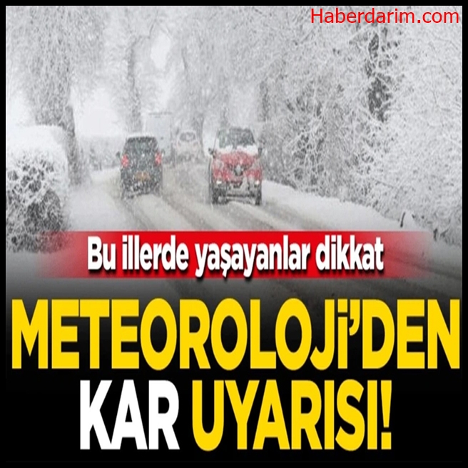 Kar yolda: Meteoroloji il il kar uyarısı galerisi resim 1