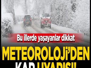 Kar yolda: Meteoroloji il il kar uyarısı