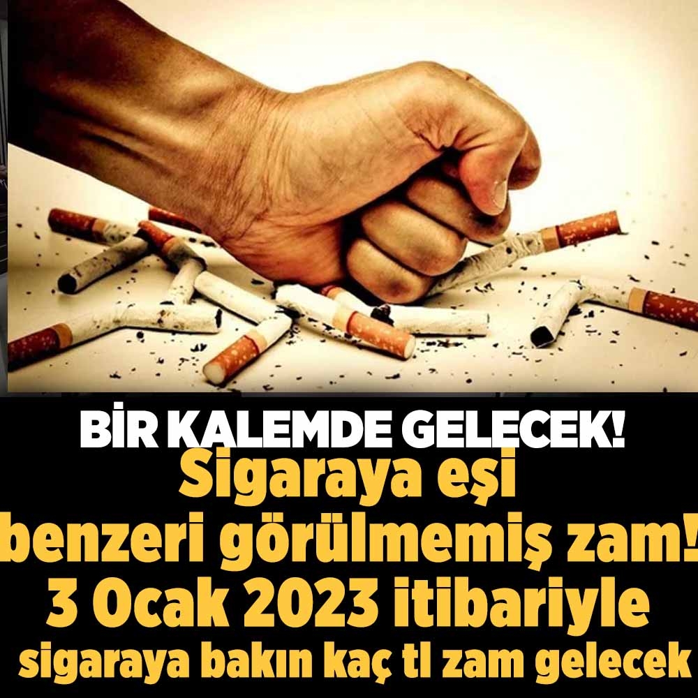 Sigaraya eşi benzeri görülmemiş zam! galerisi resim 1