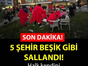 Beşik gibi sallandı