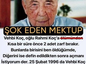 İki saat sonra açılan mektup