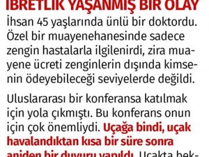 Yaşlı Bir Kadının Duası Doktoru Gözyaşlarına Bo-ğdu