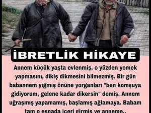 “Annem küçük yaşta evlenmiş.