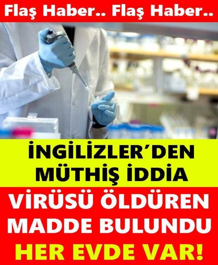 V'irüsü Ö'ldüren Madde Bulundu Her Evde Var galerisi resim 1