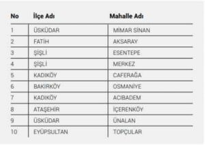 İstanbul'da k'oronavirüs riskinin en yüksek olduğu 40 mahalle galerisi resim 3