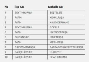 İstanbul'da k'oronavirüs riskinin en yüksek olduğu 40 mahalle galerisi resim 5