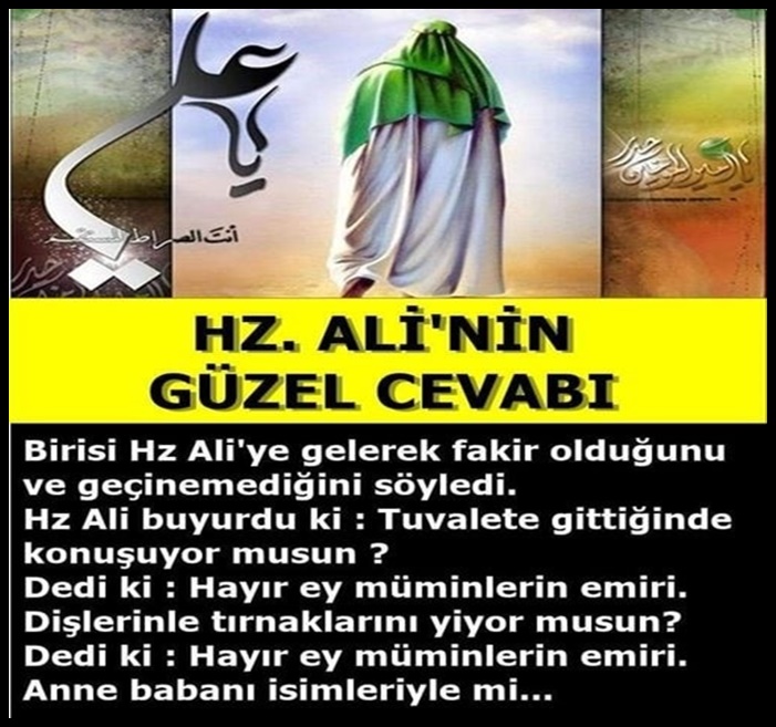 Hz. Ali'nin Güzel Cevabı.