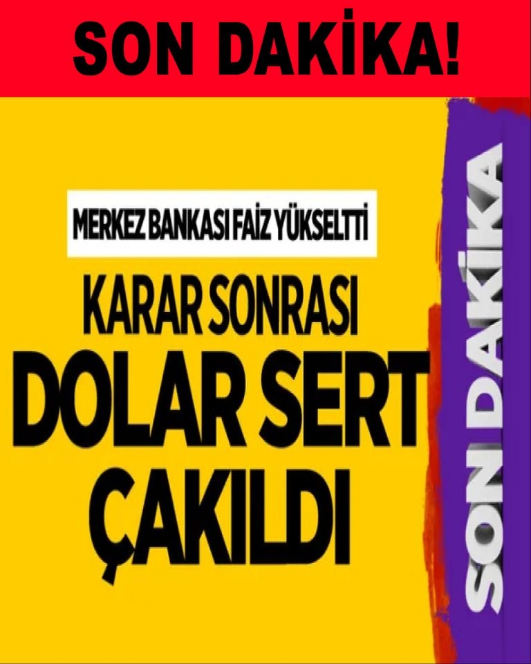 Merkez Bankası'nın verdiği faiz kararı sonrası dolar sert çakıldı galerisi resim 1