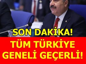 Bakan Koca'dan Son Dakika Açıklaması.