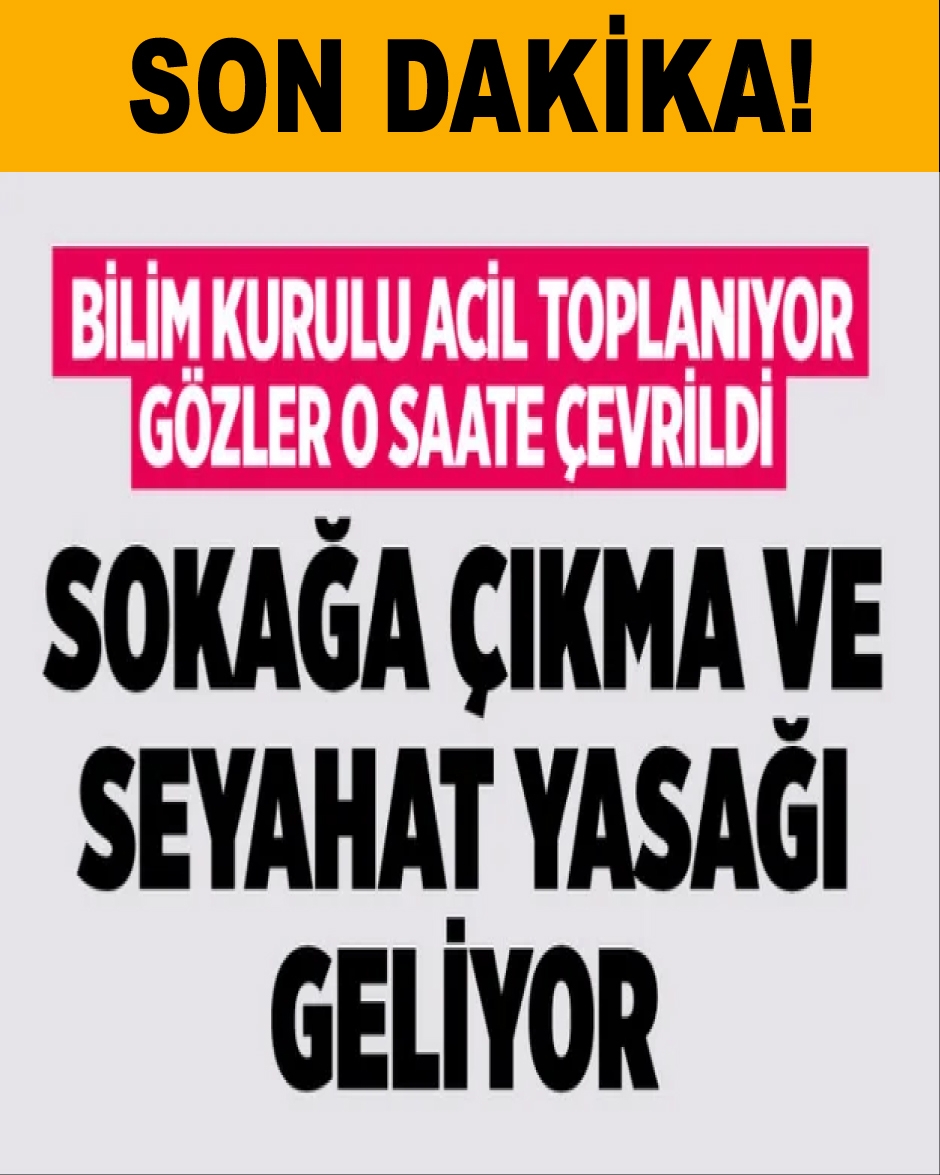 Bilim Kurulu toplanıyor! Sokağa çıkma yasağı genişlerken seyahat yasağı  galerisi resim 1