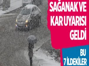 Meteoroloji sağanak ve kar uyarısı yaptı!