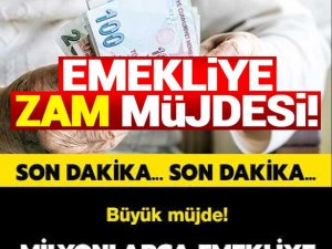 Milyonlarca Emekliye Müjde! Zam Geliyor