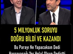 5 Milyonu Ne yapacağını açıkladı