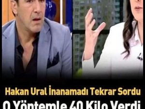 O yöntemle tam 40 kilo verdi