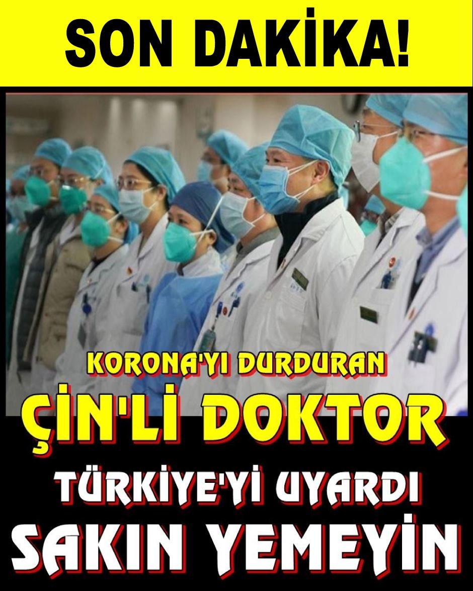 Çin'de salgını durduran doktor Türkiye'yi uyardı galerisi resim 1