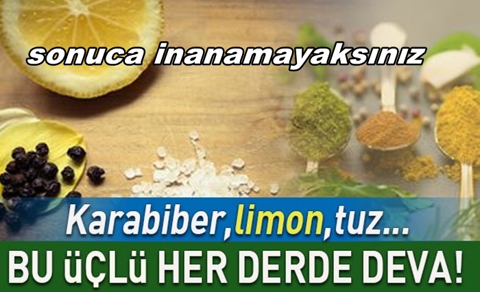 SONUCA İNANAMAYACAKSINIZTUZ, LİMON VE KARABİBERİ BİRLİKTE TÜKETMENİN FAYDALARI.