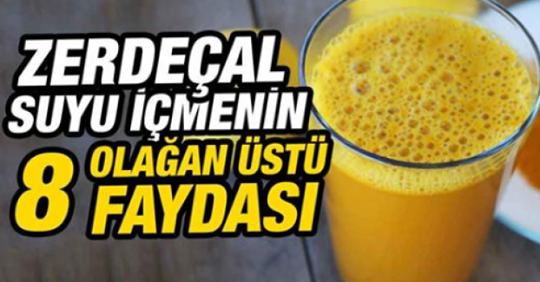 Zerdeçal Suyu İçmenin 8 Harika Faydası