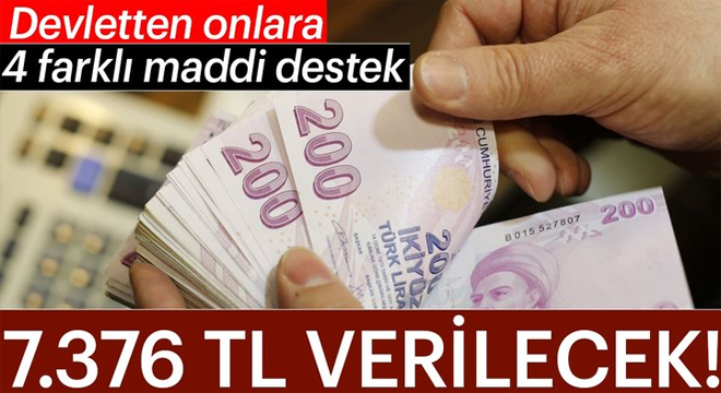 Devletten Onlara 4 Farklı Destek