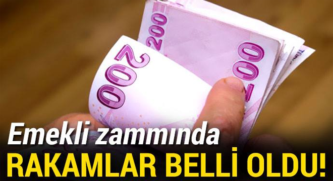 Ve emekli zammında rakamlar belli oldu!