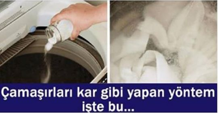 Bu yöntemle Çamaşırlarınız kar gibi olacak