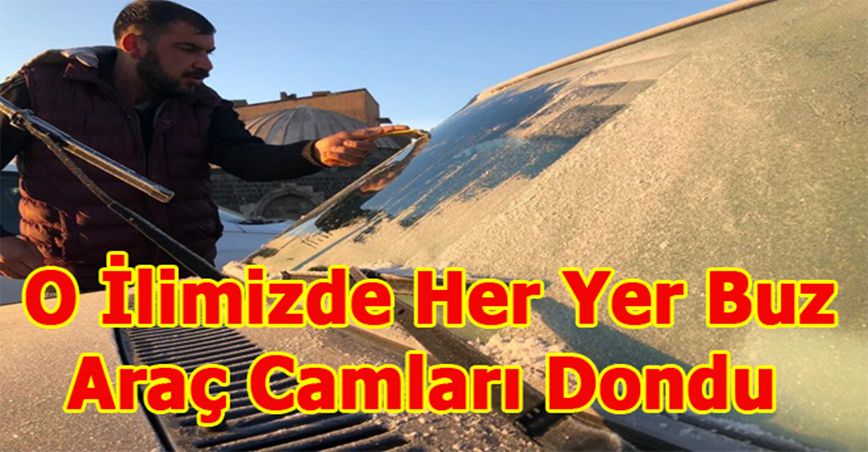 Her Yer Buz Tuttu İnsanları Arabalarının Üstüne Battaniye İle Kapadılar...