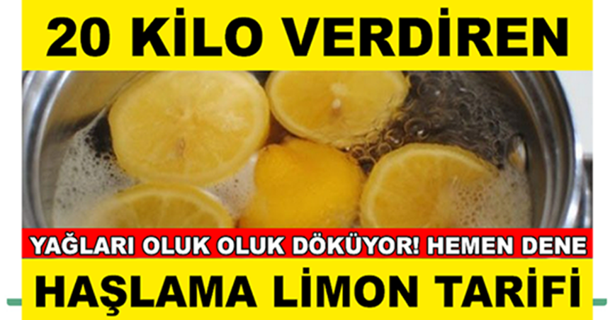 20 Kilo Verdiren Haşlanmış Limon Tarifi