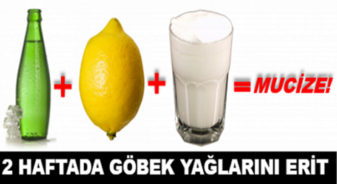 Ayran Maden Suyu Limon Kürü ile 2 Haftada Göbek Yağlarınızı Eritin