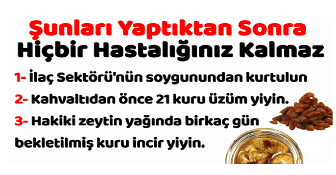 Bunları Yaptıktan Sonra Hiçbir Hastalığınız Kalmaz