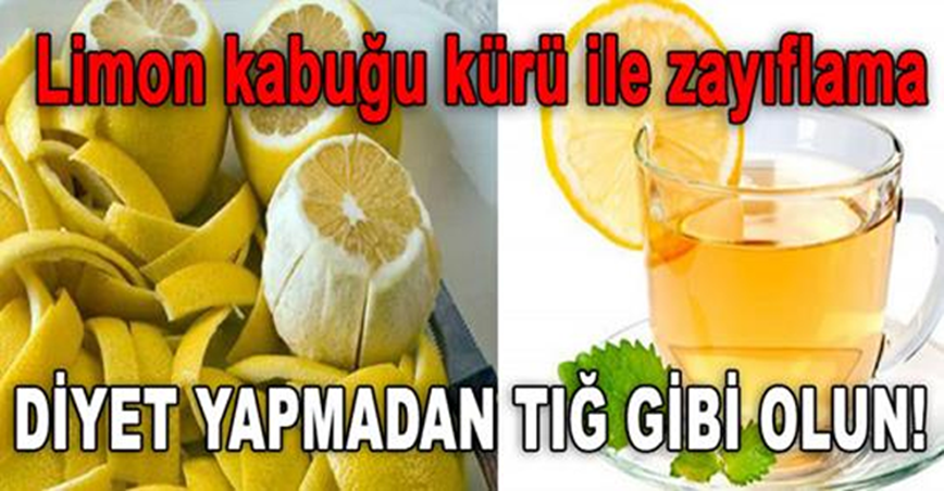 Limon kabuğu kürü ile zayıflama