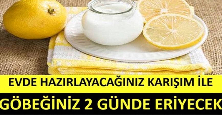 İki günde göbeğinizi eritecek sihirli karışım!