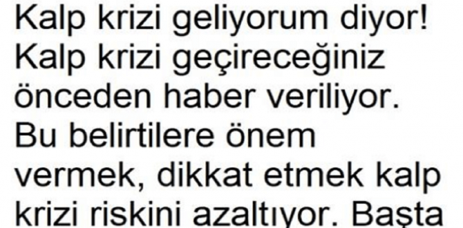 Bana bir şey olmaz, benim başıma gelmez.” diye düşünmeyin.