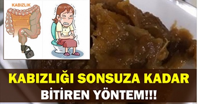 SADECE 1 TATLI KAŞIĞI İLE KABIZLIĞI BİTİREN TARİF