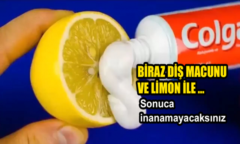 Sadece Bir Limon ve Küçük Bir Diş Macunu İle Maksimum 5 Güzellik İpucu