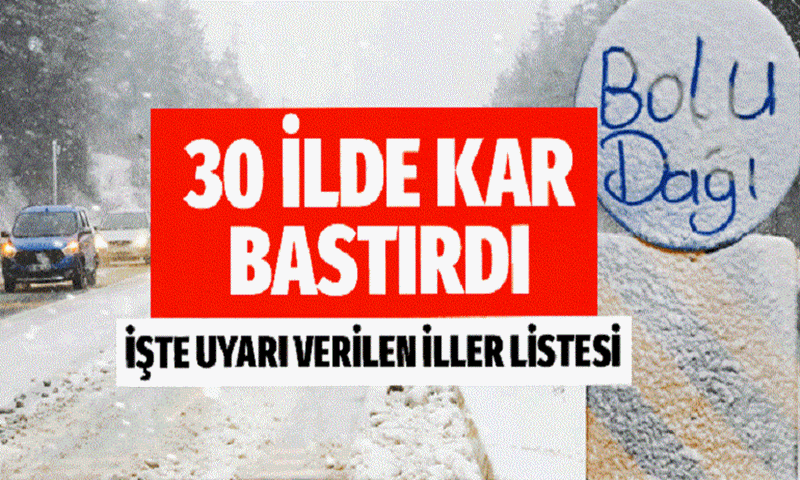 Kar yağışı bastırdı… Meteorolojiden 8 a-larm birden geldi…